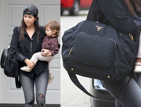 kourtney kardashian prada diaper bag|20 Designer Diaper Bags for the Stylish Mom .